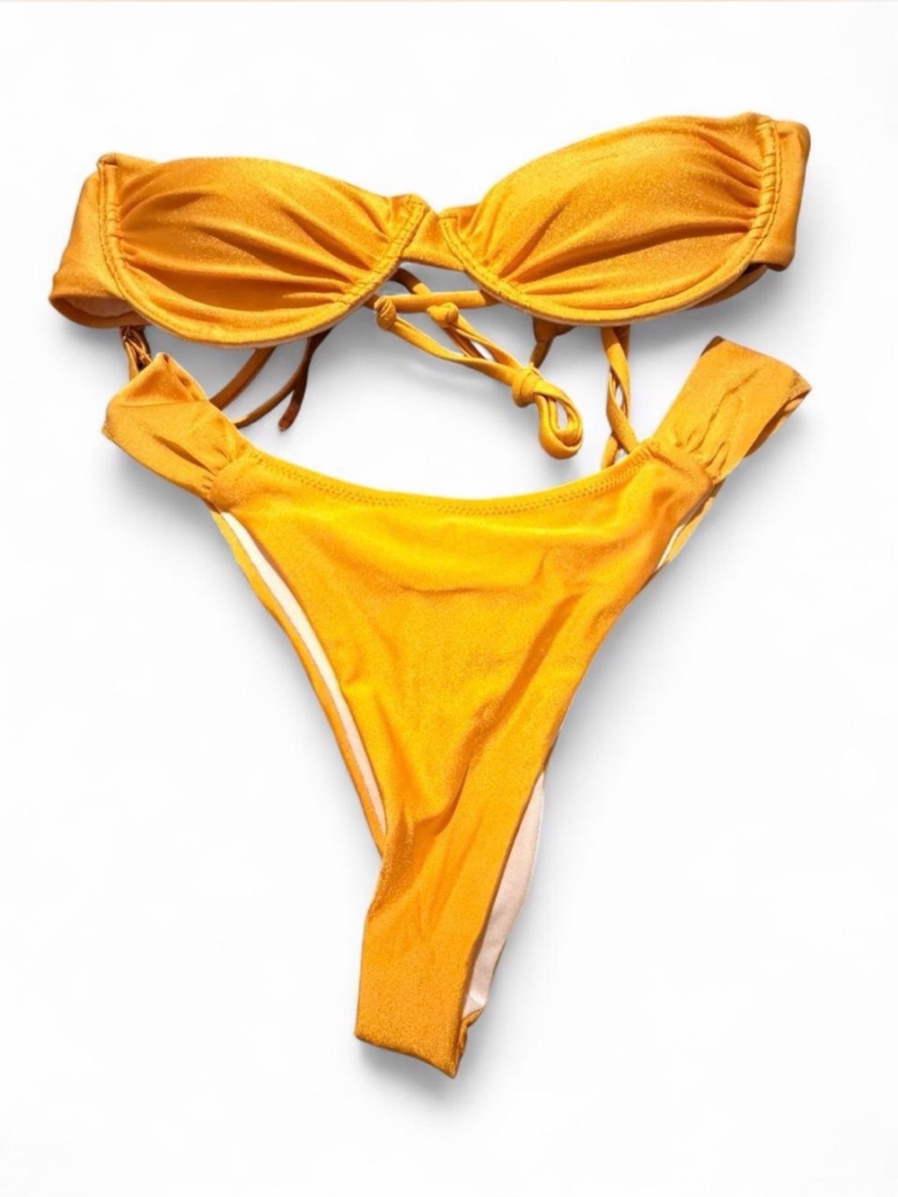Golden Yellow Bikini Set